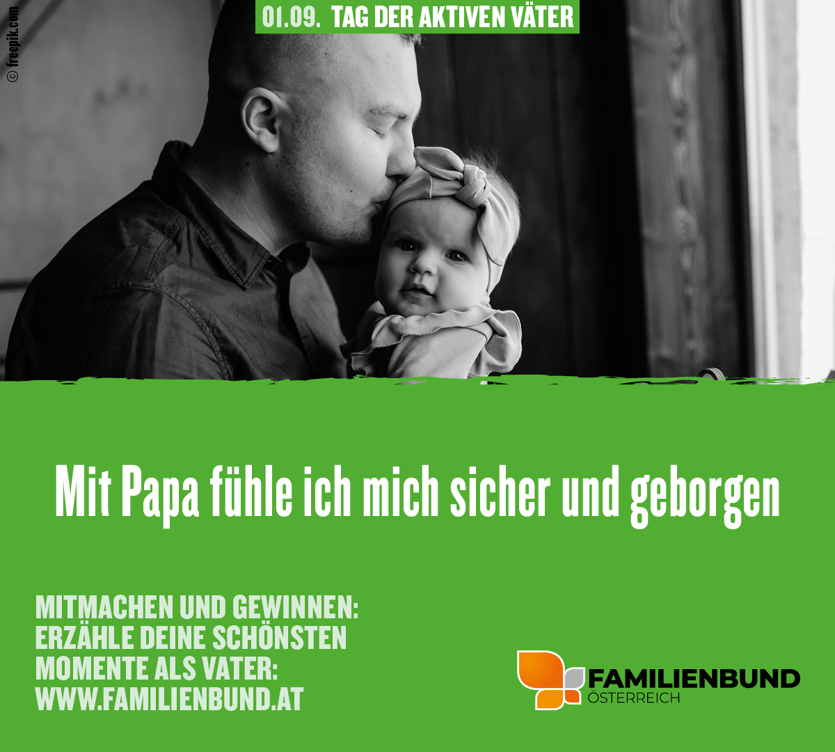 ‼Tag der aktiven Väter: 01.09.2023‼
Mit Papa fühle ich mich sicher und geborgen! Mitmachen und ein WE in Rom gewinnen! 🥳
Alle Infos auf: tagderaktivenvaeter.at
#familienbund #tagderaktivenväter2023 #vatersein #familie #gewinnspiel
<a href="/oebb/">oebb</a> @ravensburger