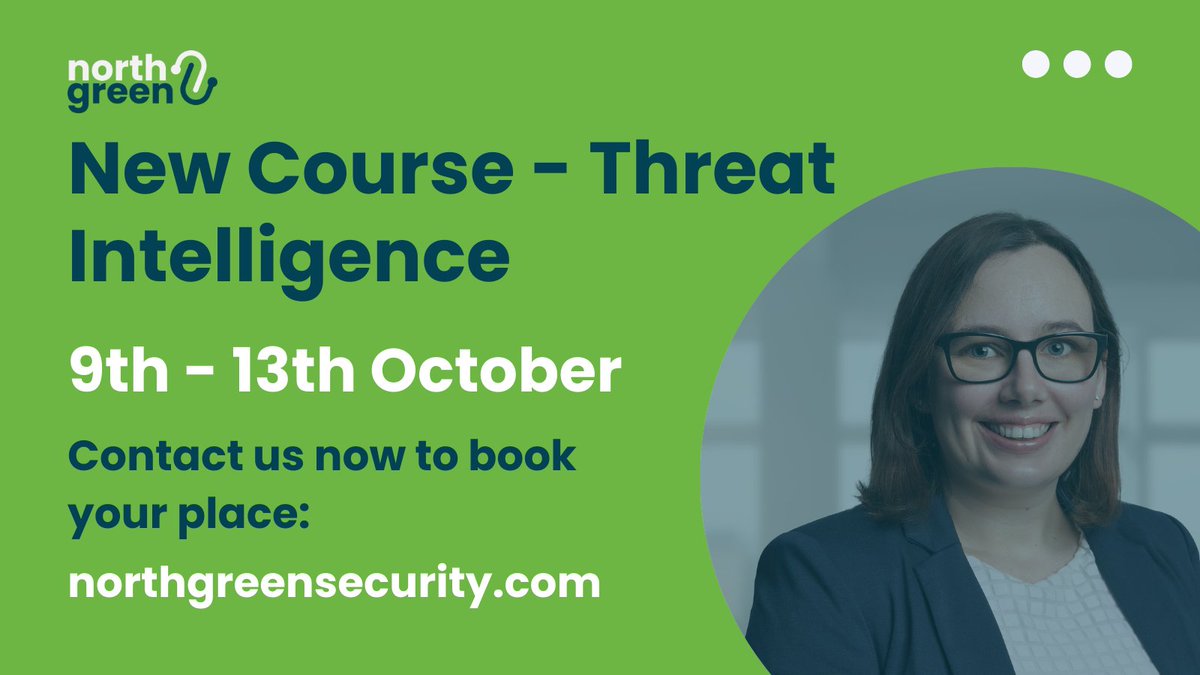 Diaries at the ready… We’re delighted to release the dates for our first Threat Intelligence course, which will run from 9th-13th October 📅 Contact the team to find out more and book your place. #ThreatIntelligence #CybersecurityTraining #Education
