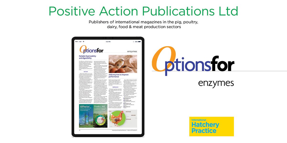 agriinsight's tweet photo. Take a look at the latest #OptionsFor entries from International Hatchery Practice 37.5. This issue looks at #Enzymes. ⤵️ https://t.co/gNBOTEulsg https://t.co/m2ranlWIoZ