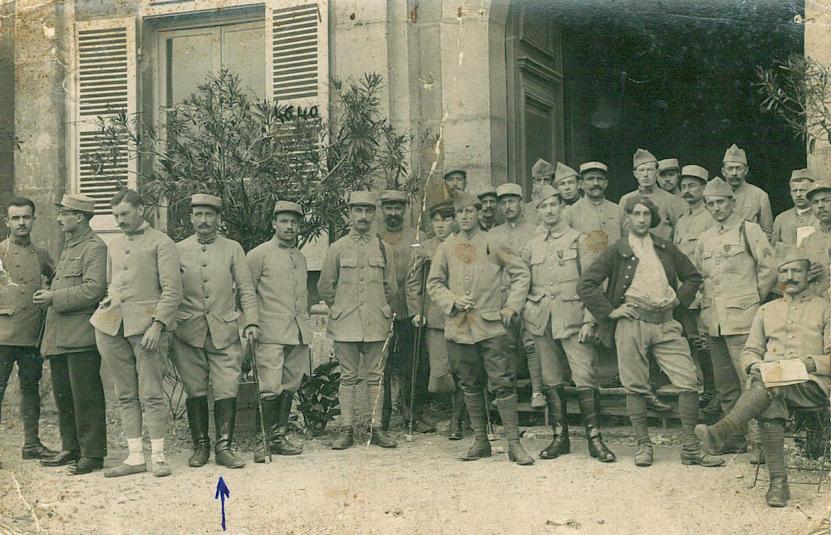 Le_Chtimiste's tweet photo. Alphonse TABUTEAU (classe 1914, né à Bussières-Poitevin Haute-Vienne) au 30e régiment d’artillerie de campagne, puis au 104e régiment d’artillerie lourde, puis détaché au chemins de fer en 1918. Blessé en juin 1918. Merci à Martine- #104eRAL #Chtimiste https://t.co/1kaTUyfxje
