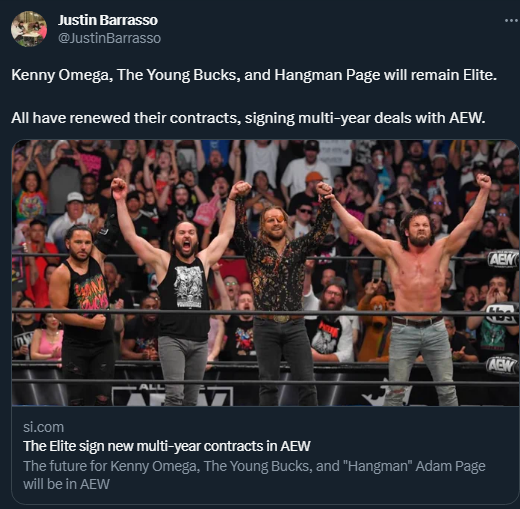 x0MEGAMANx's tweet photo. The Elite is here to stay. 🤼 https://t.co/RnRCjHGBmZ