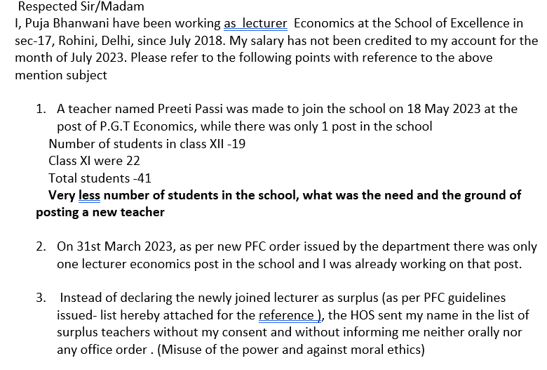 PankajBhanwani's tweet photo. @AtishiAAP @gupta_iitdelhi @shail2018 @Dir_Education @DSTF_2020 @upadhyayKS7 @ArvindKejriwal   with due respect spend just one minute to read it and help to get justice I will be obliged #TEACHers #TeachingFeeling https://t.co/4dIDLNOb67