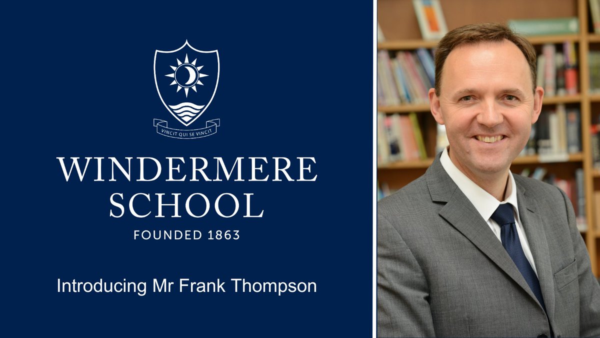 We are delighted to announce the appointment of the new Head of Windermere School, Mr Frank Thompson. We are excited to welcome Frank to the Windermere School family from the October half term break. 

Please read the full announcement here: windermereschool.co.uk/about/news/new…
