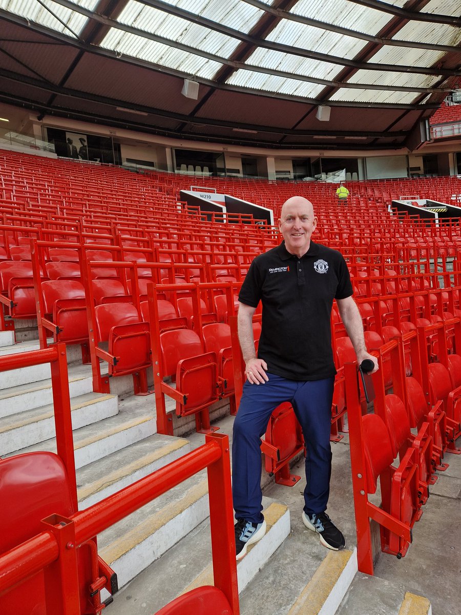 Looking forward to returning to Old Trafford on Saturday v Lens. The "Safe-Standing" section is looking good. ⚽️🎤