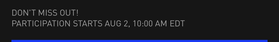KeithAdam10's tweet photo. Don’t listen to the people saying it opens 8/7… starts today. https://t.co/mwqwDPjtbj