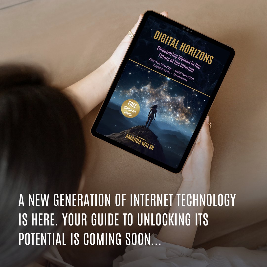 Publishing soon... 👀 Stay connected for release dates, giveaways, free art claim reveals, and more!
🫶Tag a web2 friend that wants to learn more about web3.
🔗👉digitalhorizonsbook.com/sign-up/

#womeninweb3 #web3women #womeninbiz #womensupportingwomen