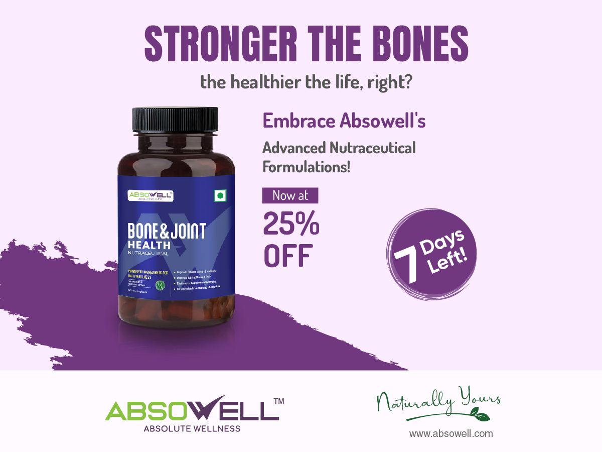 Our capsule's unique blend is designed to manage oxidative and inflammatory conditions, supporting your bone health from within. Shop our nutraceuticals right away at 25% off!  absowell.com/product/absowe…   
#Absowell #AbsoluteWellness #NaturallyYours #privatelabelnutraceuticals