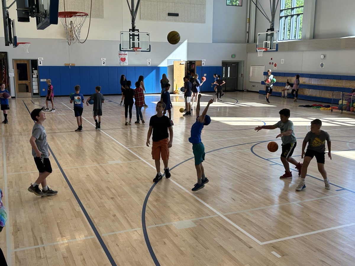 28 middle school students are enjoying the Phys. Ed. summer enrichment camp.