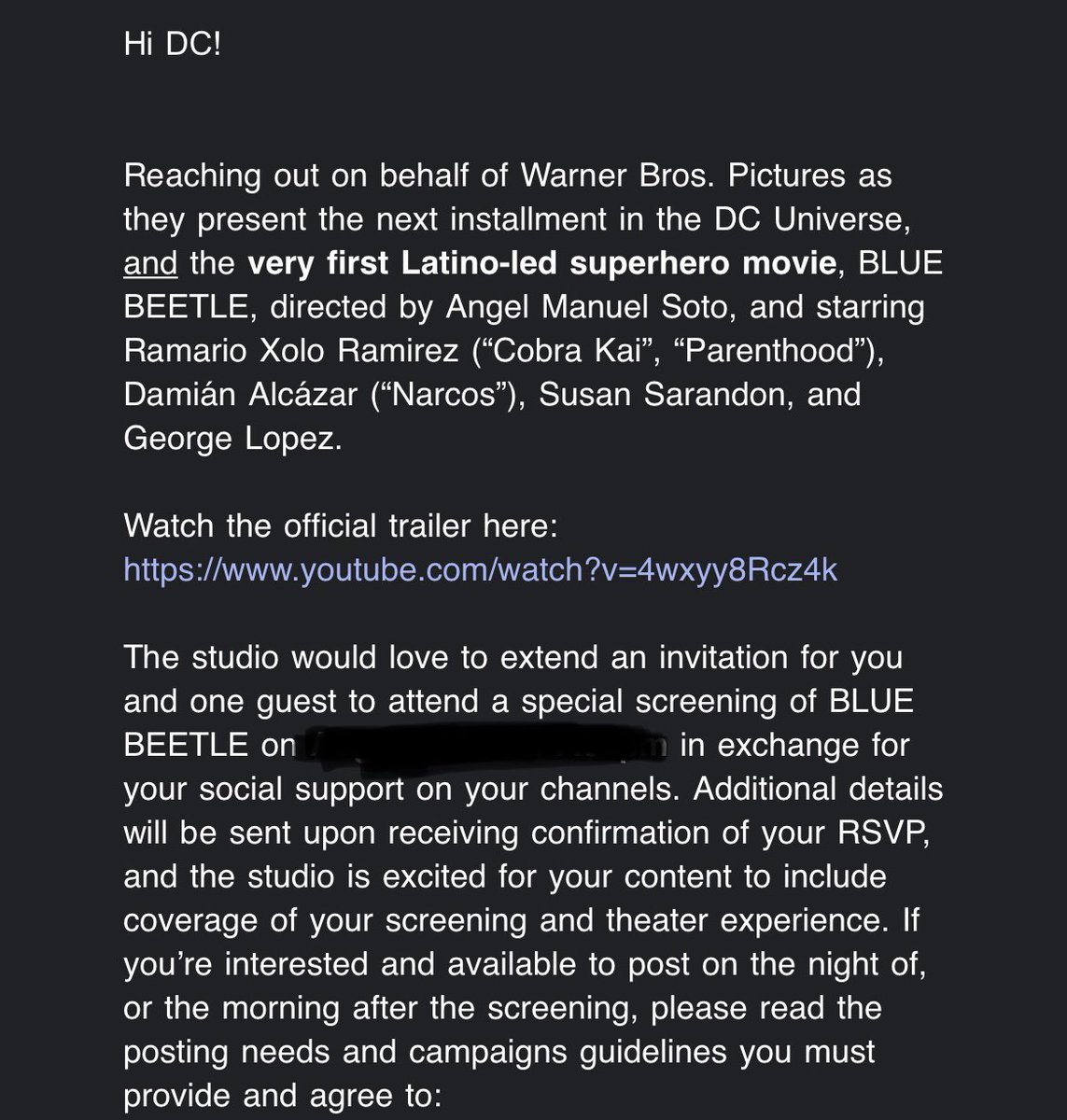 DcMbanks's tweet photo. I honestly can’t believe this….I’m the biggest Marvel/DC person out there and was so excited to see this movie. Now I get to see it before the entire world and make content for it🥲

I said it once I’ll say it again. Post Post Post everyday. https://t.co/u04qNnWNDV