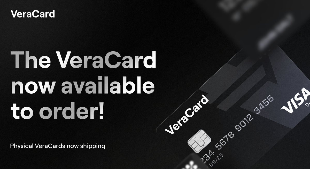 verasitytech's tweet photo. The #VeraCard is now live for our UK #Verasians —check your email for setup and order instructions via @damex_io! 💳

👉 Yet to join our waitlist? Sign up now and stand by for an invitation to our next wave of users: https://t.co/6Bkr5rgDCp

#Verasity $VRA https://t.co/QDEaoQPjef