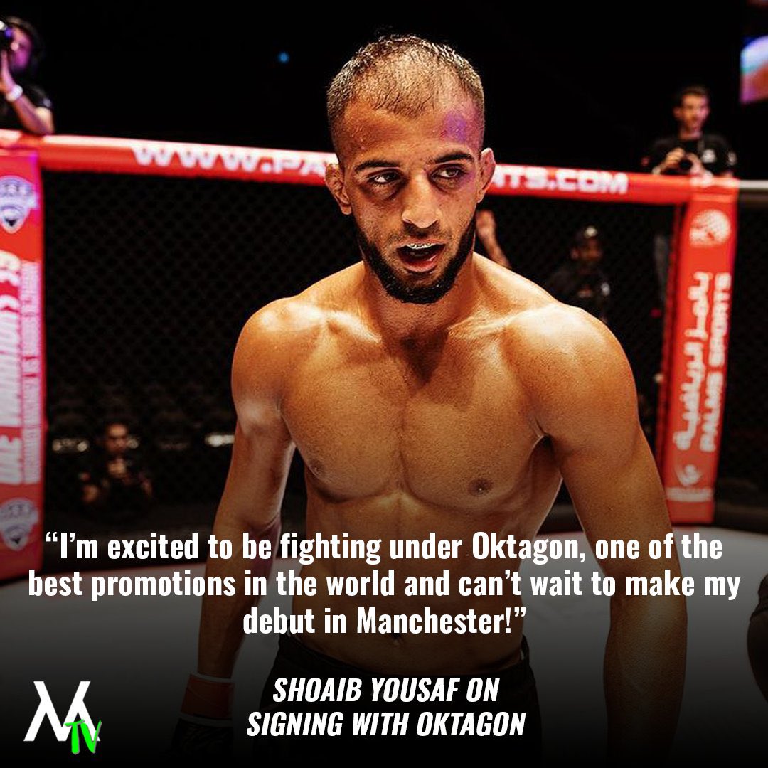 🚨Shoaib Yousaf reacts to signing with European promotion, Oktagon MMA! 🏟️ Yousaf will be making his promotional debut on November 4th at the AO Arena in Manchester when Oktagon head over for their inaugural show! 🤔 Who would you like to see him face in his debut? Play…