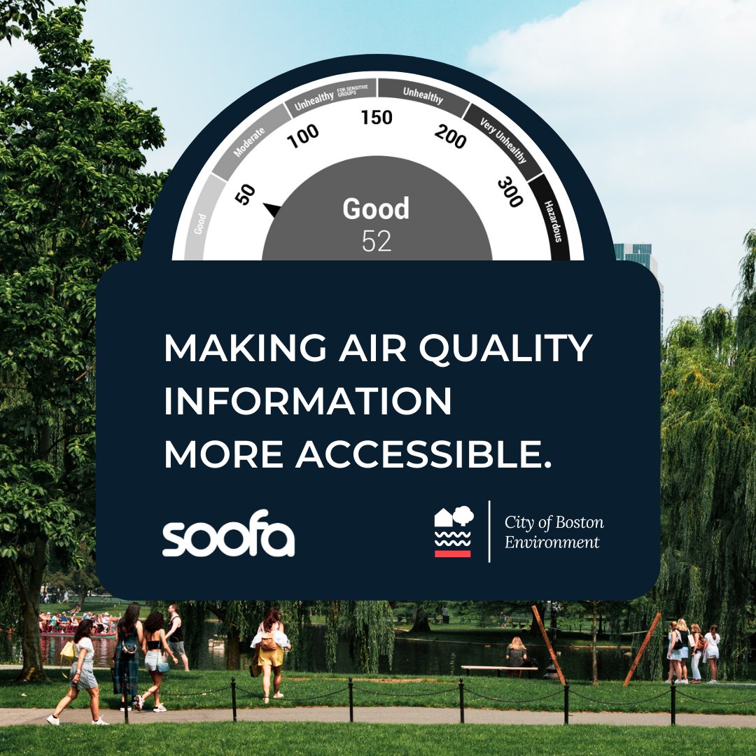 BostonEnviro's tweet photo. Keep an eye out around Boston for the new the Air Quality Widgets in partnership with @mysoofa.

You're able to see real-time air quality information, including the current Air Quality Index (AQI) for PM 2.5, PM 10, and Ozone.

Learn more: https://t.co/IDBDV8AOCC https://t.co/DiMwoiK2hv