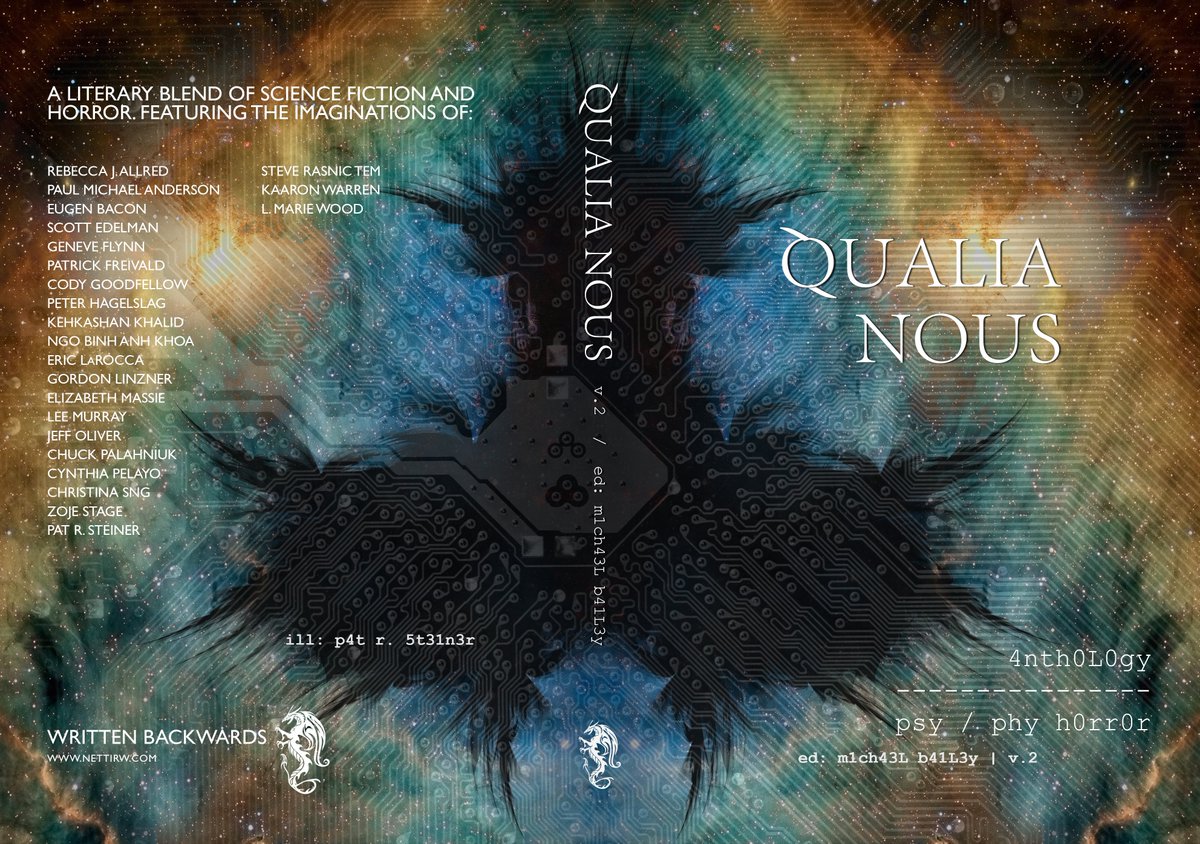 QUALIA NOUS, VOL. 2 welcomes three new additions from some amazing writers: Rebecca J. Allred with 'Once, I Dreamed I Was Dead,' @P_M_Anderson with 'Twice as Many Stars,' and @ChristinaSng with 'Playground of the Gods.' Total submission count for the anthology? 2,938!