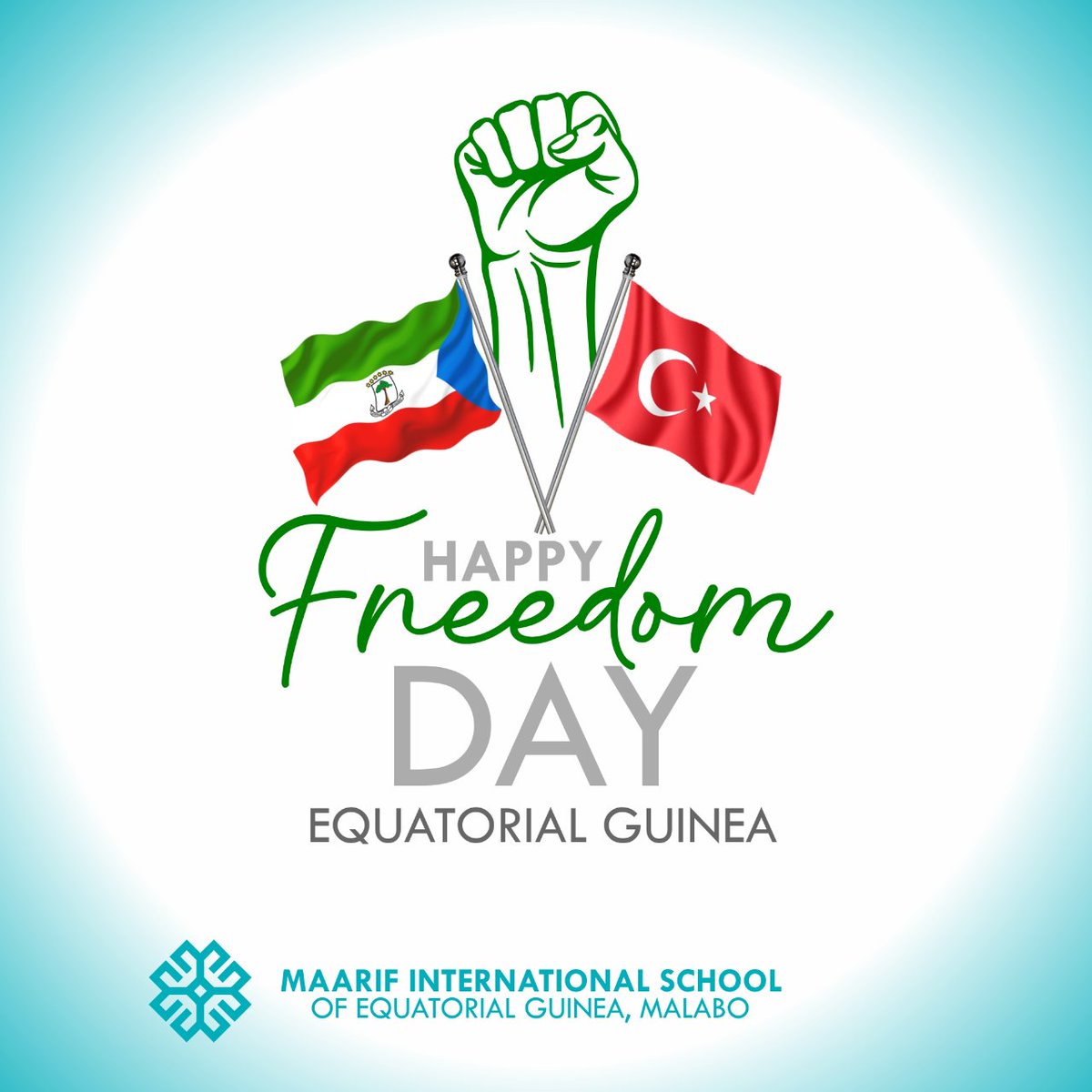 As Maarif International School, we celebrate the Freedom Day in Equatorial Guinea known as "Golpe de Estado".

Como Colegio Internacional Maarif, celebramos el Día de la Libertad en Guinea Ecuatorial conocido como “Golpe de Estado”.