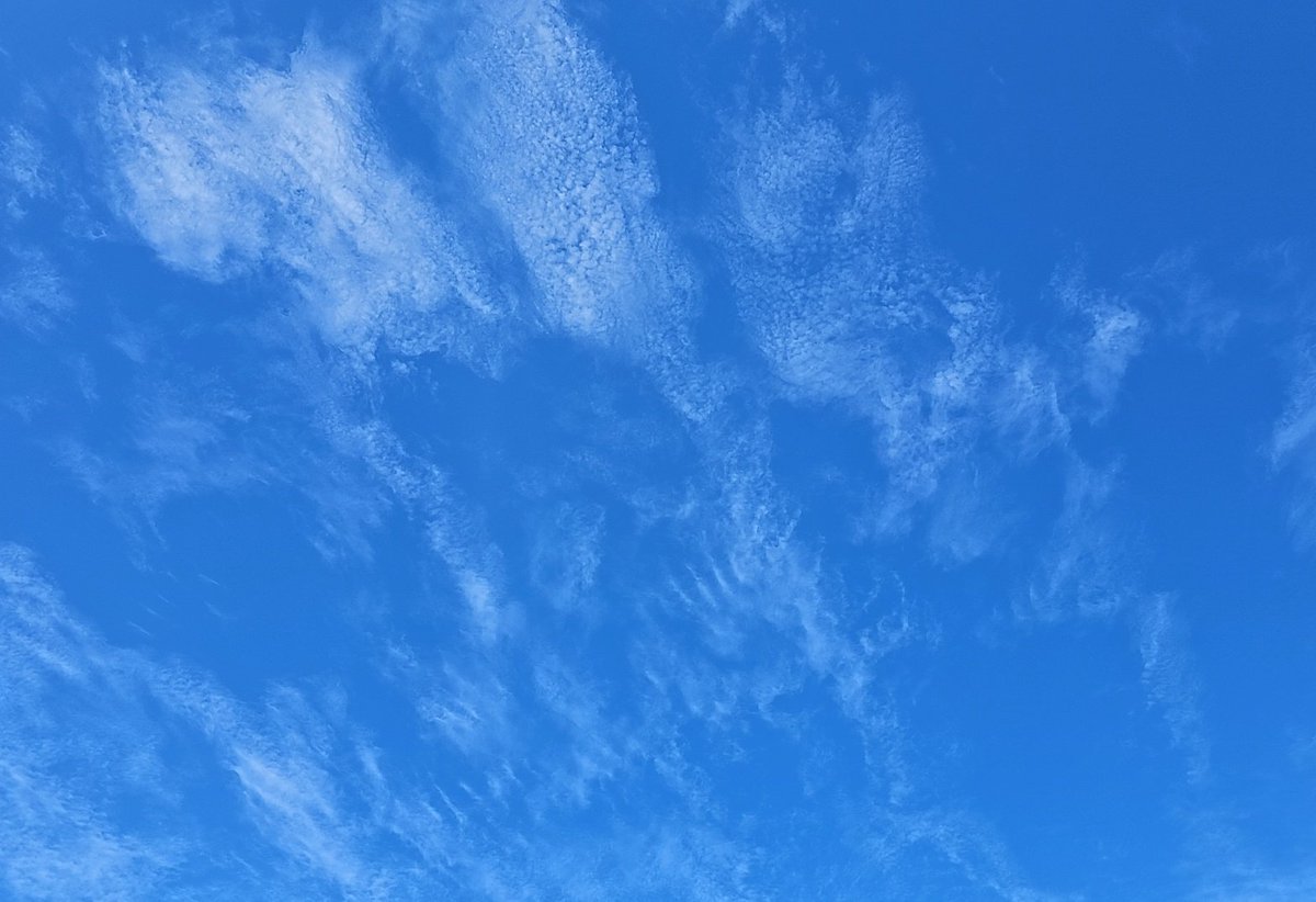 37RinG's tweet photo. 鮮やかな青空なのに雲がなんか変だったので撮ってみたよ https://t.co/cZkJQSlklM