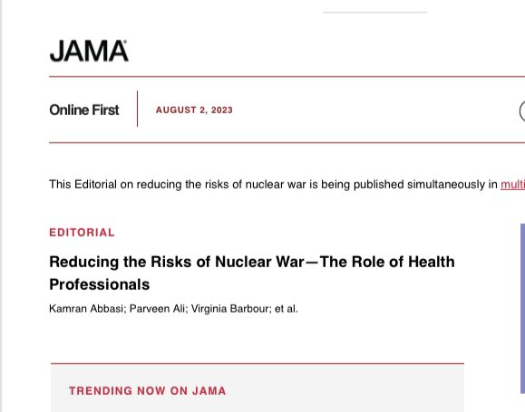 Sorry JAMA but do we not have enough on our plates right now