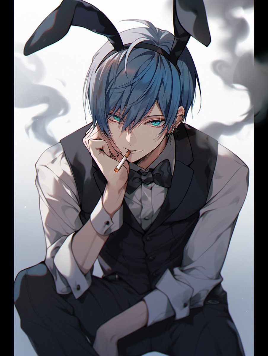 ice_blue0217's tweet photo. やさぐれバニーの日KAITO兄さん

ここは立入禁止だよ、お客さん
#AIart #AIイラスト https://t.co/lMKG4xN7Ga
