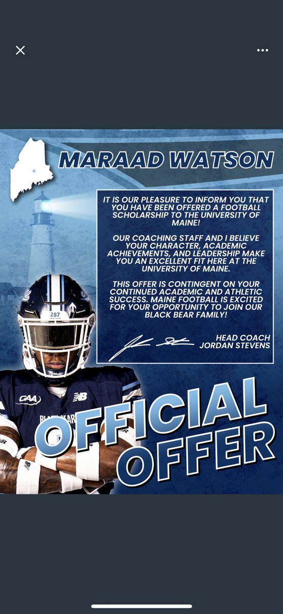 Thank you @CoachStevensFB @Coach_DiMeo @CoachSmokeNJ @The_CoacMoe #irvingtontuff #goblackbears