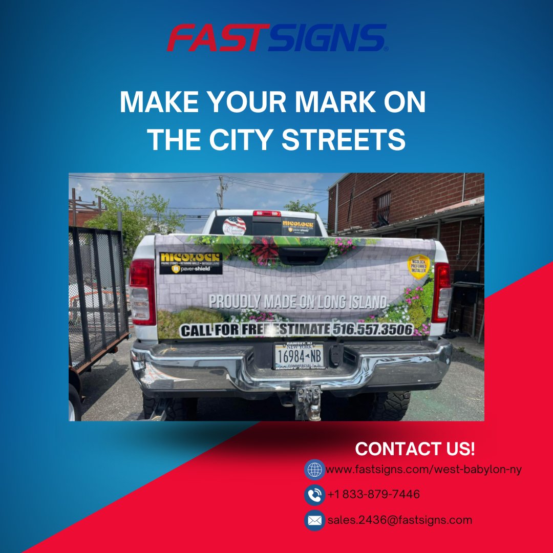 FastsignsWestb's tweet image. Make your mark on the city streets. 🚘
#makeyourstatement #fastsigns #fastsignsdidit #fastsignsofwestbabylon #graphics #transformyourbusiness