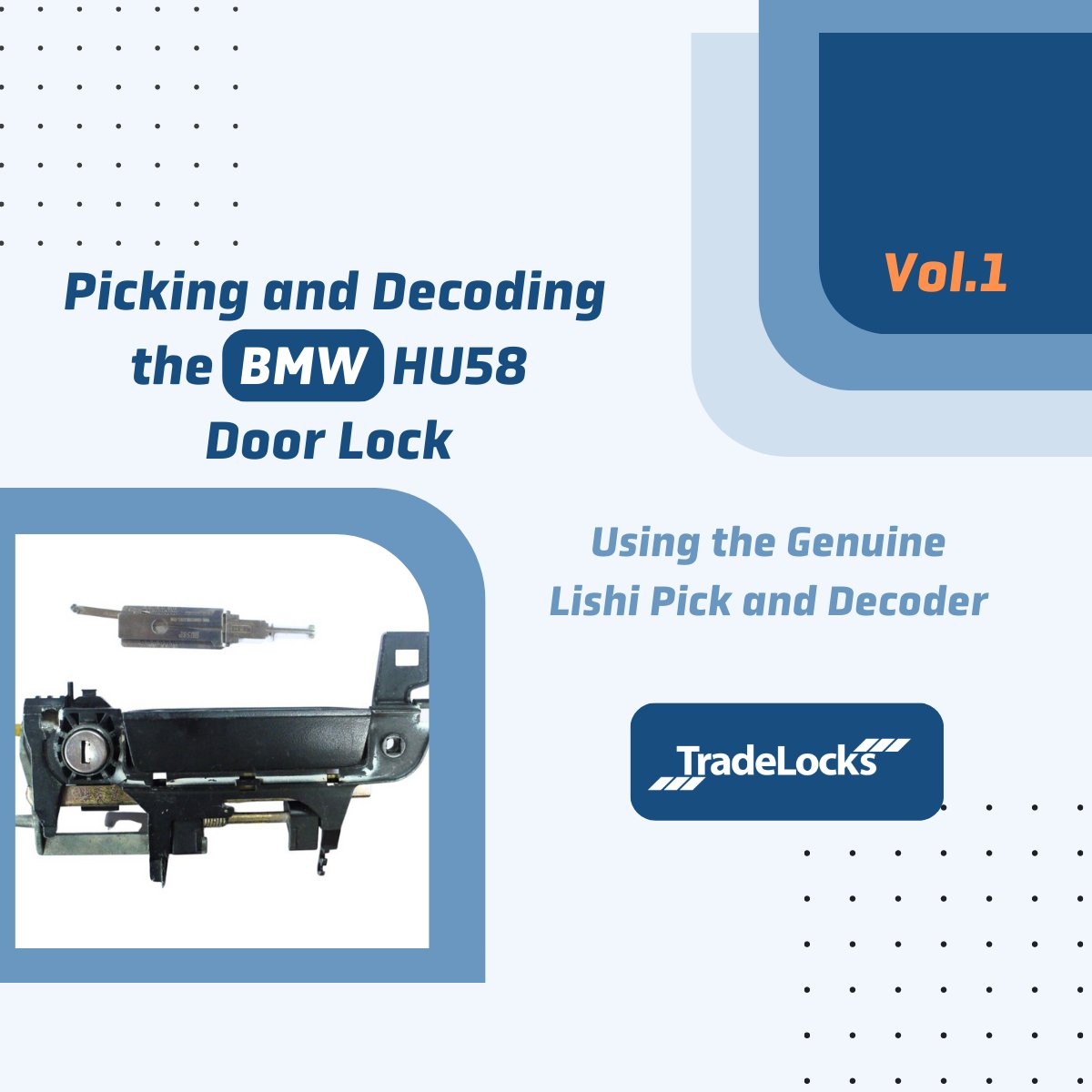 tradelocks's tweet image. Volume 1 of our Lishi Series is now available!🪧📚

Discover the art of decoding BMW HU58 locks effortlessly! 🚀

Read now: ow.ly/WQy350PqLzR

#Locksmithing #LishiTools #UnlockTheSecrets