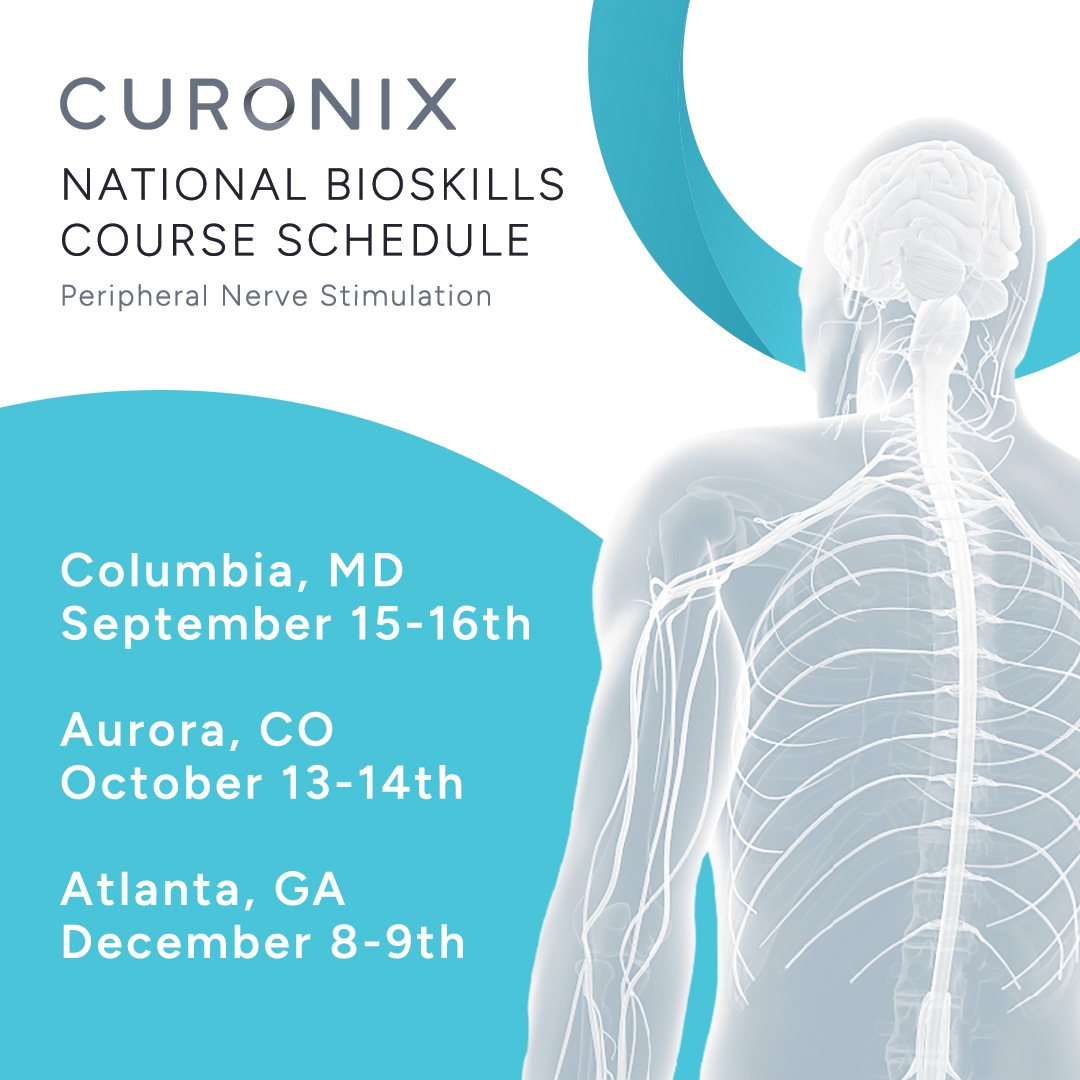 There are three courses left in our PNS National Bioskills Course Calendar for the rest of 2023! If you would like to join one of our courses, please get in touch with your local Curonix representative to find out more.