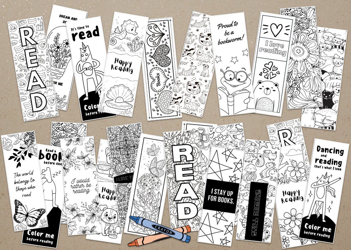 25 Bookmarks To Color As We Kick Off A New Year With Our Readers! 🖍️

You will find the templates to make your own in the post, friends. 📚

buff.ly/3KqBTrc

#tlchat #futurereadylibs #edchat #edtech #ISTElib