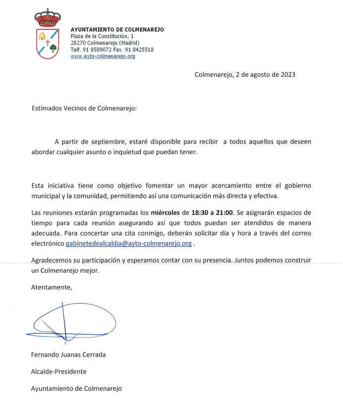 Ayuntamiento Colmenarejo tweet media