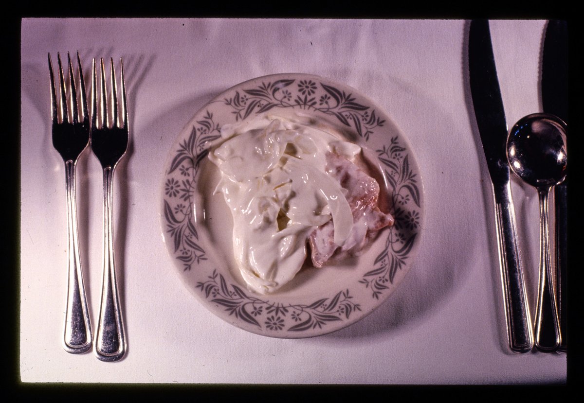 oldroadside's tweet image. pickled salmon (lox), kutsher's, thompson, new york, 1977