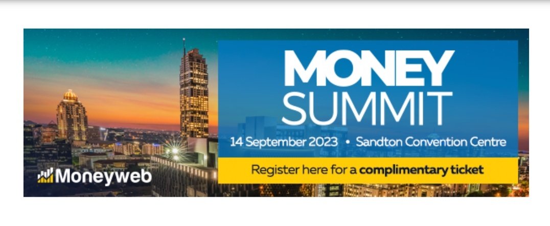 The Money Summit - Register here for a complimentary ticket: moneyweb.co.za/money-summit/ Via @Moneyweb at @SCC_Joburg @SandtonCentral