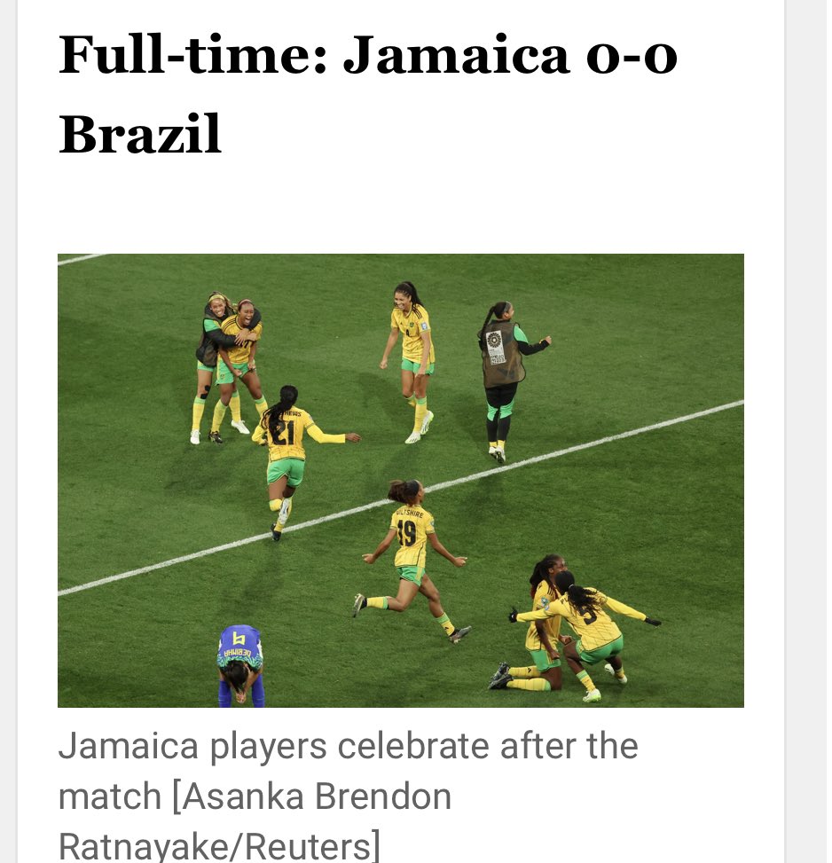 cecildwright's tweet photo. There are several Jamaican sayings to describe what happened today. I would use this one “ we likkle but wi talawah”! 🇯🇲 https://t.co/JVk6NH0lH1