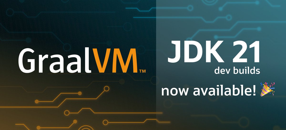 The developer builds of GraalVM for JDK 21 are now available 🎉
Get them, try them, let us know what you think!
github.com/graalvm/graalv…
#JDK21