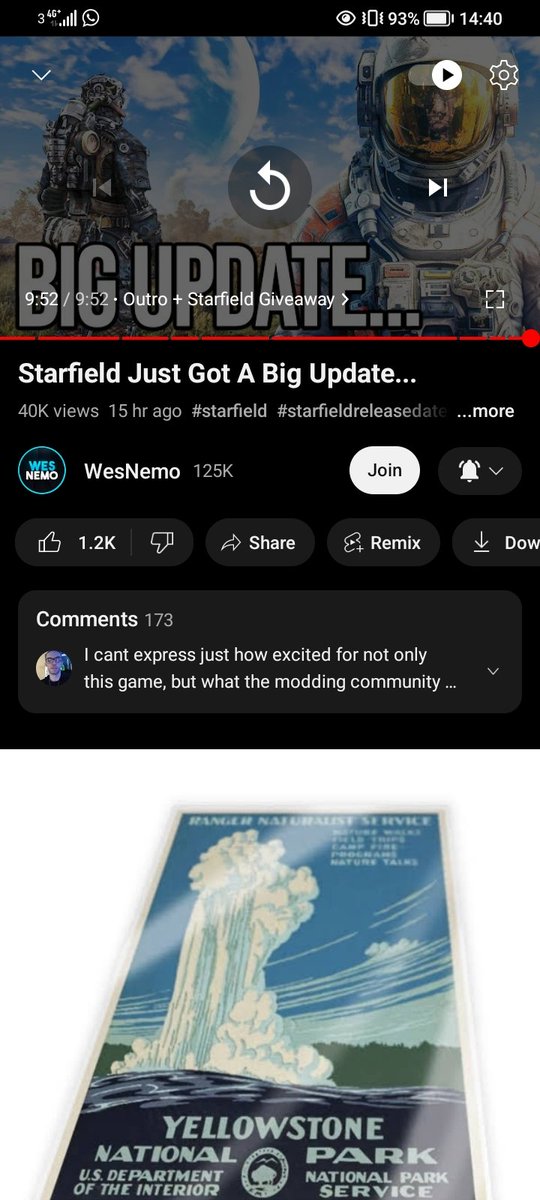 WittyJackson96's tweet photo. @WesNemo great video, I look forward to more Starfield coverage on the channel. 
I have never won any giveaway but I'm hoping this might be the time it happens! The wait for Starfield is almost over - I am so ready! https://t.co/PL2MEiISZQ