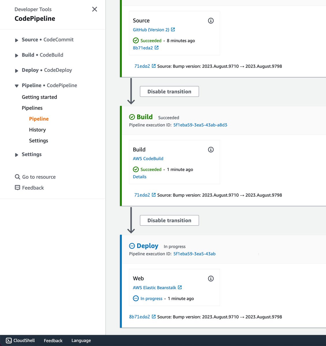 dougalytics's tweet image. Is it just me or does #CodePipeline feel like an eternity in the middle of an outage? 😅