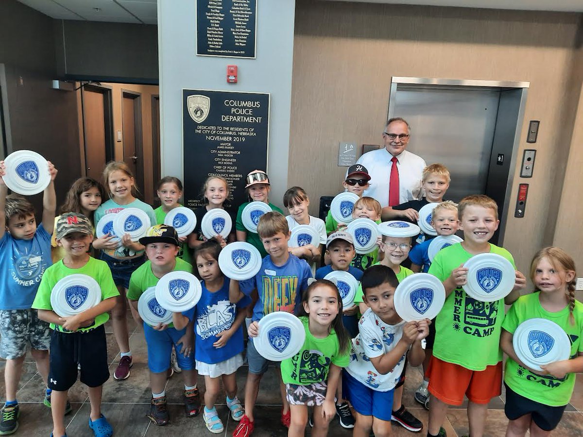 Yesterday our campers toured the police department, and they loved it!

Thank you <a href="/Columbus_NE_PD/">Columbus NE Police</a>! 🚓