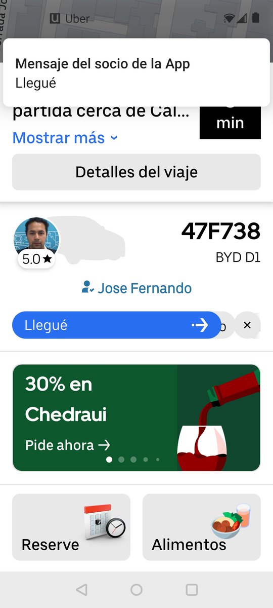 Claudia_ag's tweet photo. @MemeYamelCA @MarioLa26635628 @FiscaliaCDMX @Uber_Support A mi me pasó que el Uber no llegó e inventó que ahí estaba, obviamente le comprobé que era mentira y lo reporté, lo cancelé y de igual forma me hicieron el cargo #UBERteRoba https://t.co/xfR2QPTU8L