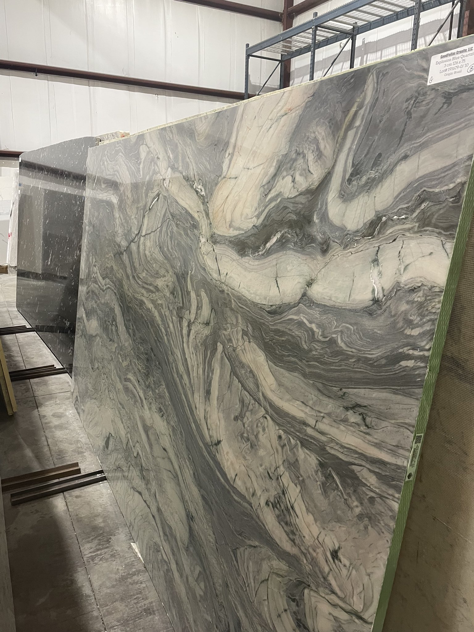 Explosion Blue Quartzite Slab