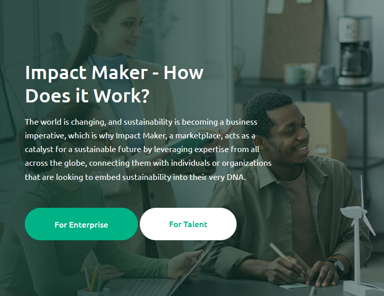 ImpactMaker_'s tweet photo. Connect with Top Sustainability Talents &amp; Unlock Expert Earnings!  
Explore Impact Maker https://t.co/kQsF8c83Em to know how marketplace works to connect clients with industry's top sustainability talents &amp; how experts earn money.
#ImpactMaker #Marketplace #Sustainability #Client https://t.co/sAjpWEp9CH
