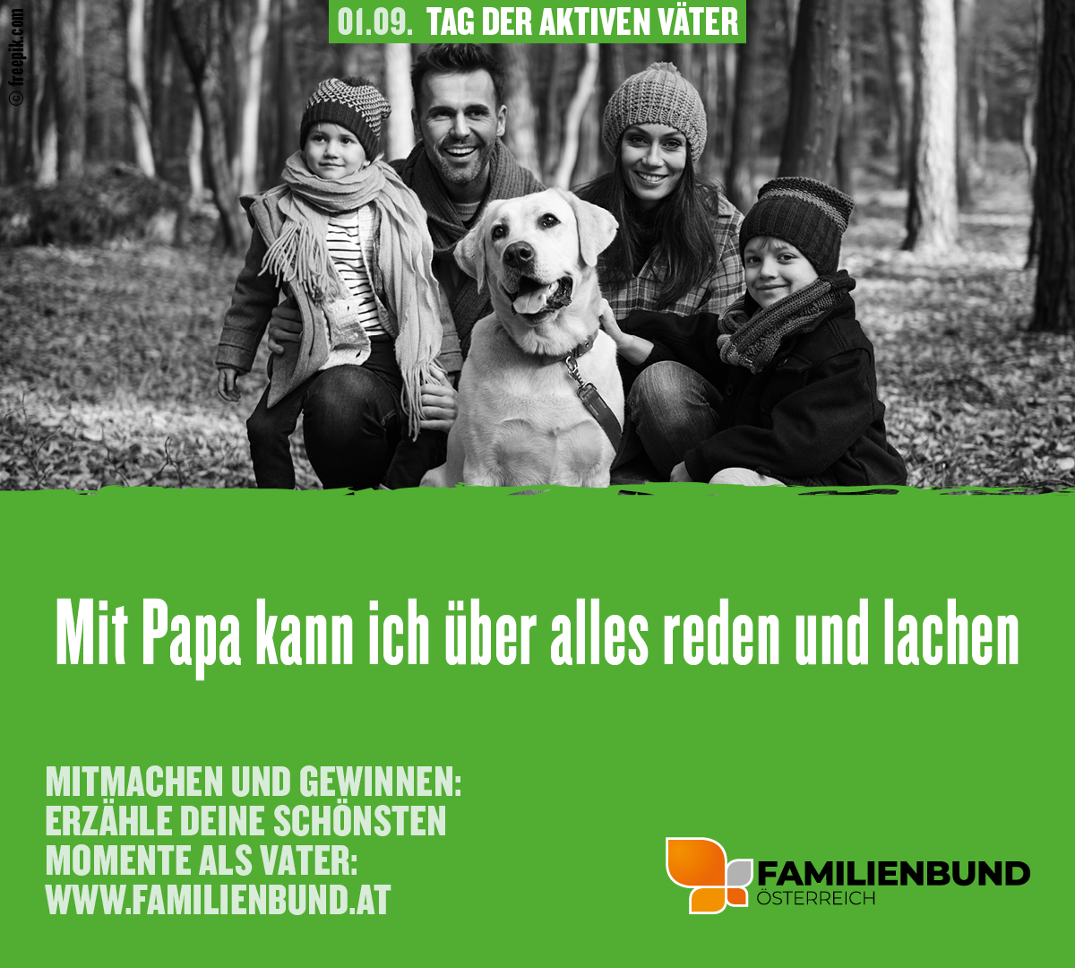 ‼Tag der aktiven Väter: 01.09.2023‼
Mit Papa kann ich über alles reden und lachen! Mitmachen und ein WE in Rom gewinnen! 🥳
Alle Infos auf: tagderaktivenvaeter.at
#familienbund #tagderaktivenväter2023 #vatersein #familie #gewinnspiel
<a href="/oebb/">oebb</a> @ravensburger