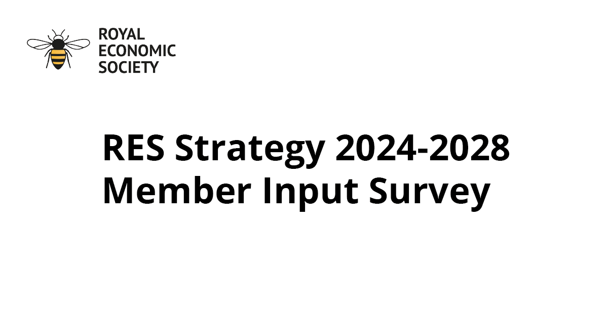 RoyalEconSoc's tweet image. A reminder to #RESmembers to give their inputs on the new 2024-2028 RES Strategy by completing this survey.

We appreciate your help and feedback!

⏰Deadline 24 August 2023
📋Survey👉bit.ly/3Q60s0i

#RESSurvey #members #RESMembership