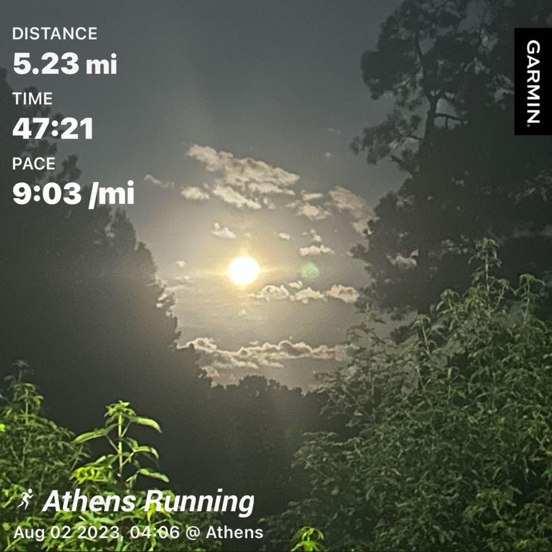 Cooperdc23's tweet photo. #beatyesterday #garmin unofficial Milledge Mile 8:33, not@bad for mile 3. #milesformike #runforbeer #runathens https://t.co/90Dv4t5pni