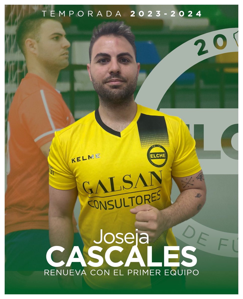 ✅ 𝗝𝗼𝘀𝗲𝗷𝗮 𝗖𝗮𝘀𝗰𝗮𝗹𝗲𝘀 | 23-24

🤚  La seguridad. La templanza. La gestión.

✍️ El portero afronta su tercera temporada en el #ElcheCFS.

<a href="/Decokeden/">Pinturas Decokeden</a> | #MuchoSala 💚🤍