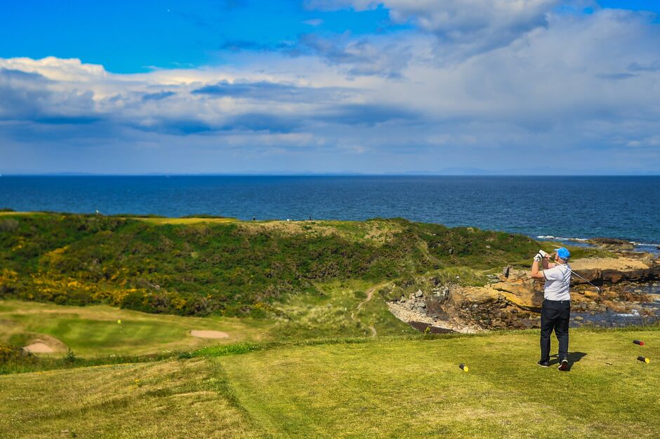 Nedcroft's tweet photo. @golfcourses101 Some say The Prieshach at Hopeman near Nairn is as good as any. Photo credit: Peter Summers https://t.co/5tbDe0HCYf