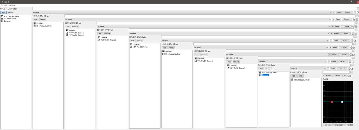 Bra(Bra(Bra(Bra(Bra(Bra(Bra(Brace)))))) yourselves for #reaperdaw FX Containers!
#gameaudio #sounddesign #cockos