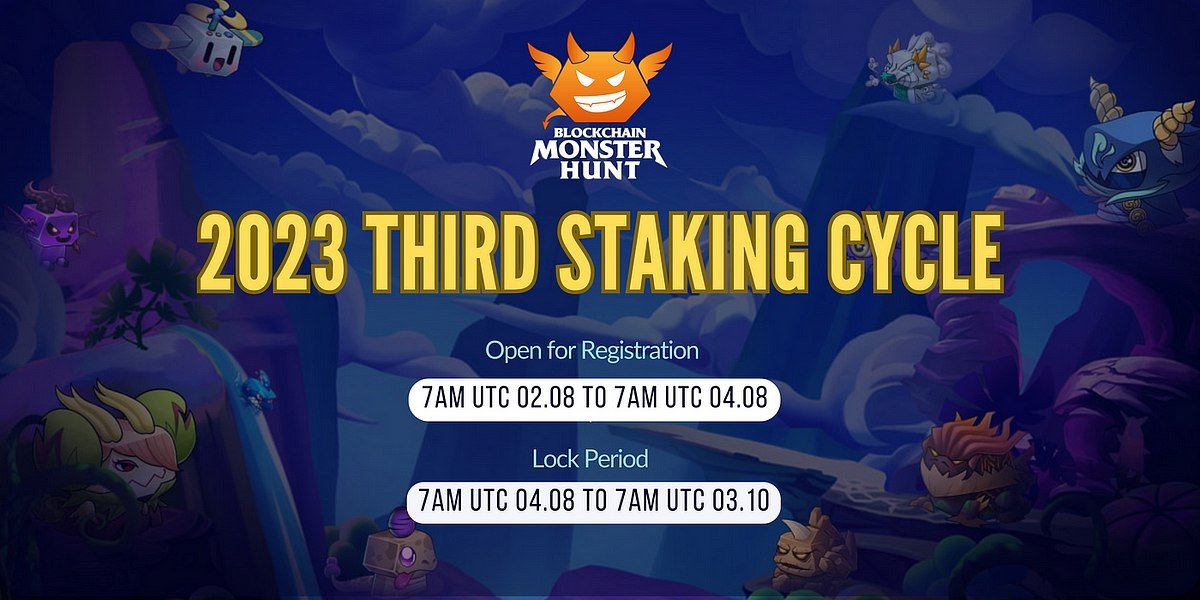 The new staking registration has begun, Blockchain Defenders please remember to register your monster to stake before 7 AM UTC 04/08/2023 🚨 #BCMHUNT #PLAYFORFUN&EARN