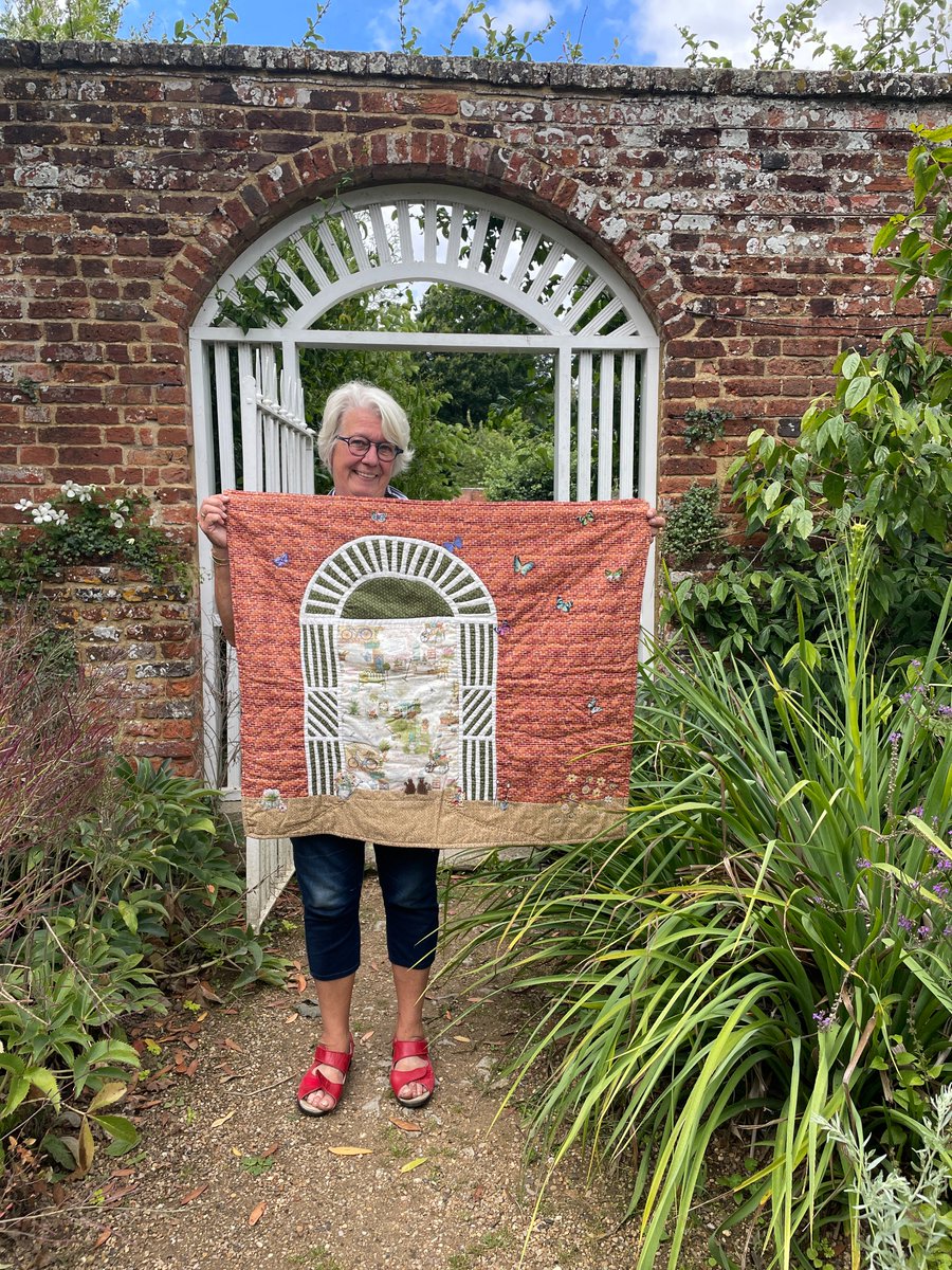 Meet Joyce. A Holland native but an English country girl at heart. Inspired by a walled garden gate here at Godinton, she created a beautiful quilt mimicking the gate. We are always so honoured when Godinton is used as creative inspiration!