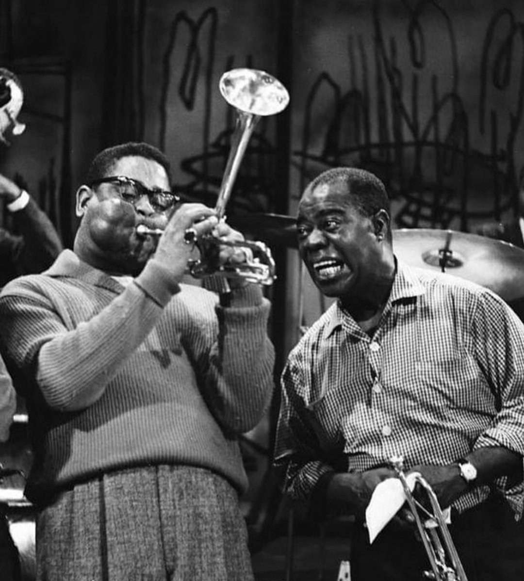 RandallPMcMurp4's tweet image. Dizzy Gillespie &amp;amp; Louis Armstrong