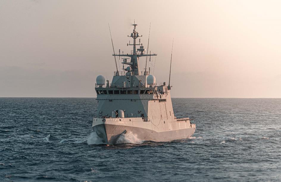 EMADmde's tweet photo. El buque de acción marítima #BAMRelampago inicia su misión de vigilancia y seguridad operativa en aguas de interés nacional
@Armada_esp https://t.co/f1f0zobC97