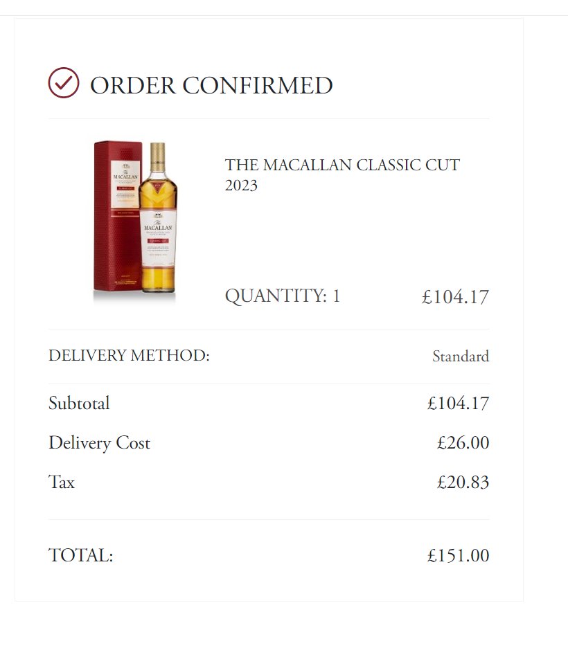 Malt_book's tweet photo. Steps to get it... login to Macallan and then click the invite link if you have it and then go to your account here

https://t.co/5LPT9V1HpT

The Macallan Classic Cut 2023 Edition.

#macallan @themacallan #maltbook #singlemalt https://t.co/DlZyKj1iXR