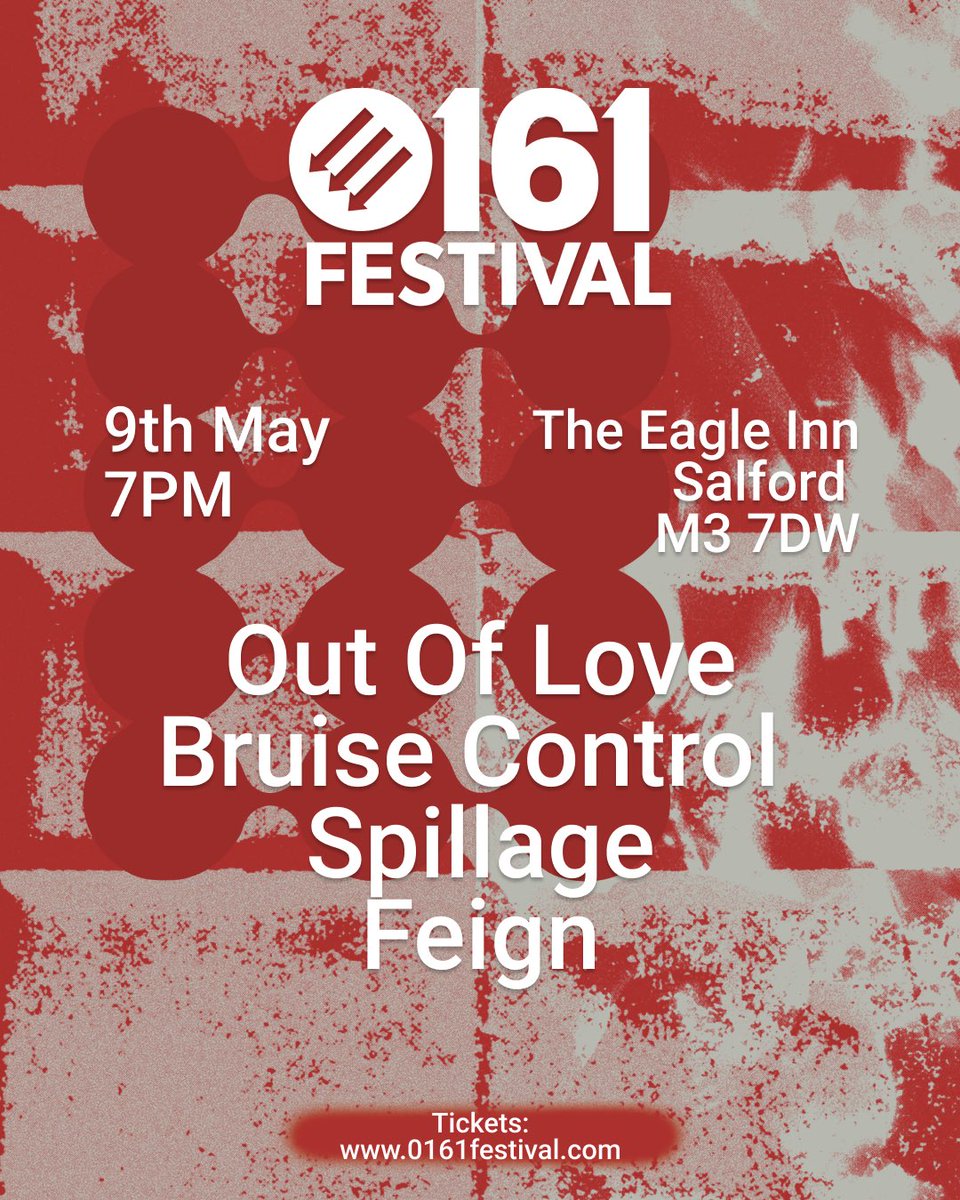 Buzzing to be opening up @0161Festival 2024 with our wonderful pals in @OUTOFLOVEPUNK // Spillage // Feign - what a belter of a lineup!!

Next year’s gonna be full of big moves for us so keep yer eye peeler nearby. See you there🤝