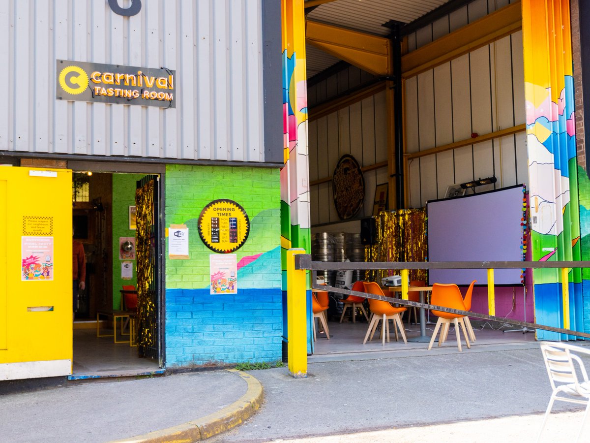 This fun, vibrant location is @carnivalbrewing, a microbrewery & tasting room at King Edward Triangle, Liverpool Waters. 🍺

Pop down, relax and enjoy a selection of quirky IPAs on the Liverpool Waterfront. 

#LiverpoolWaters #PrincesDock #RiverMersey #LiverpoolDocks #Liverpool